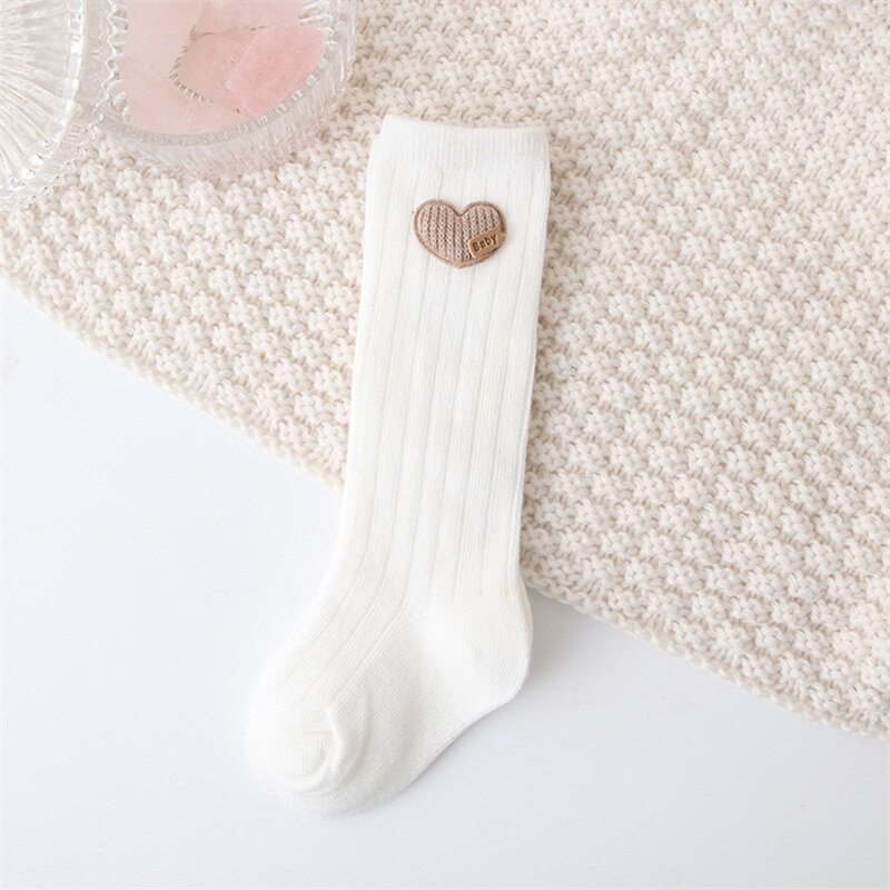 Детские теплые носки avodoba, милые мягкие эластичные легкие повседневные носки в форме сердца для детей
