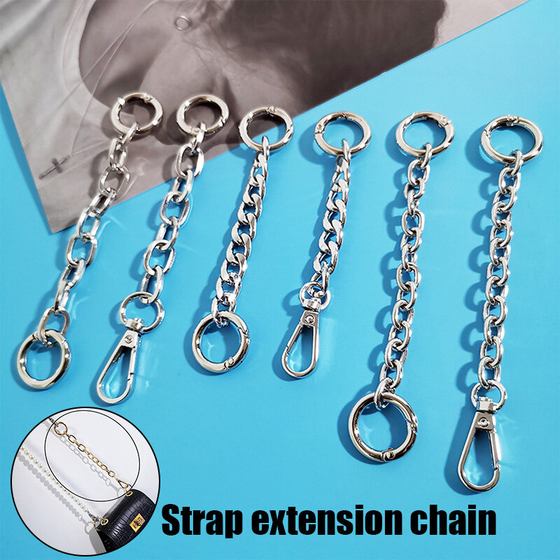 Short Metal Bag Chain para Mulheres, Bag Extension Chain, Decoração simples, Acessórios DIY, Moda