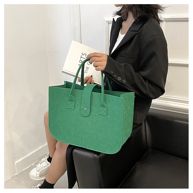 Winter Fashion Handbags Large Capacity Solid Color Shoulder Bags Versatile Tote Bags For Travel And Shopping Women Bags Wholsale