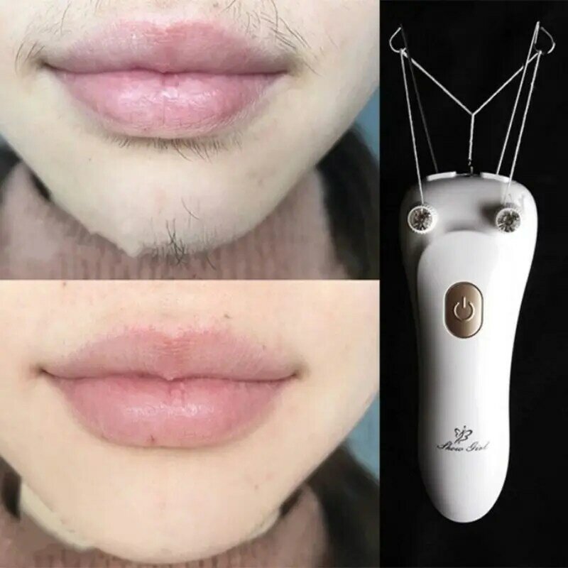 Mini Electric for FACIAL Body Hair Removal USB Cotton Thread Epilator Shaver Trimmer Devices for Women Neck Lip Drop Shipping