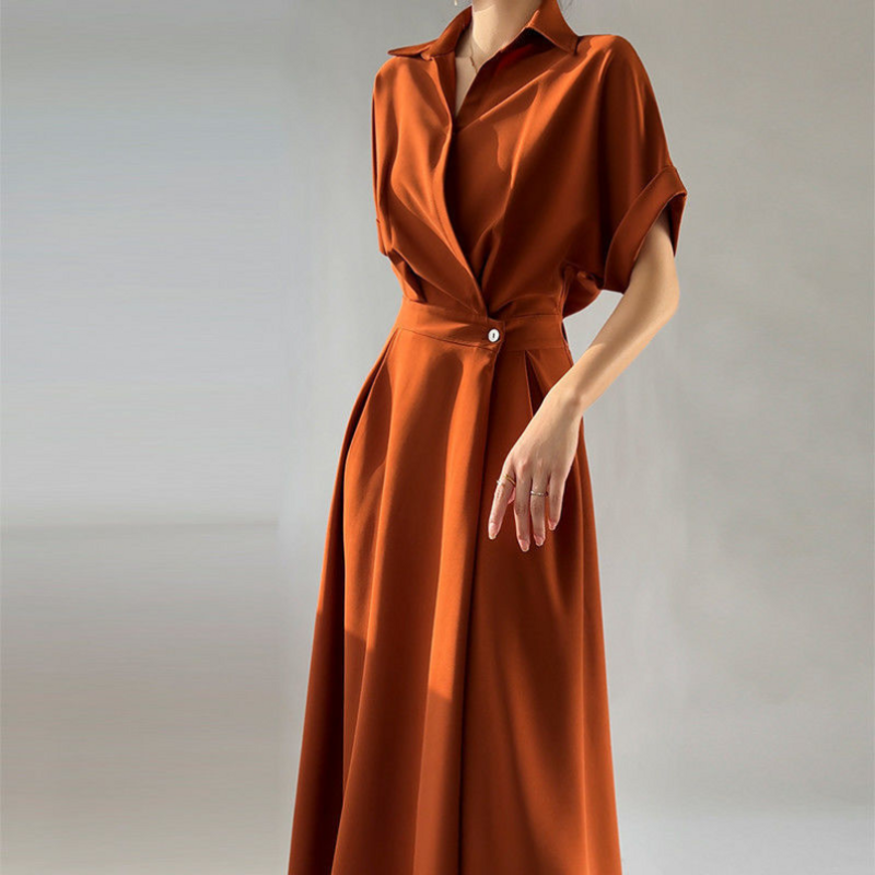 Высококачественное дизайнерское французское нишевое платье для женщин на весну/лето новая Корейская версия стройнящая длинная юбка