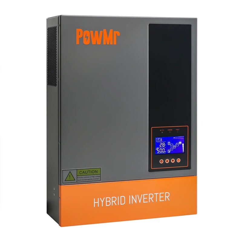 Inverter di accumulo di energia PowMr 48V Inverter di potenza a onda sinusoidale pura 5.6KW Inverter solare On Off Grid Hybrid