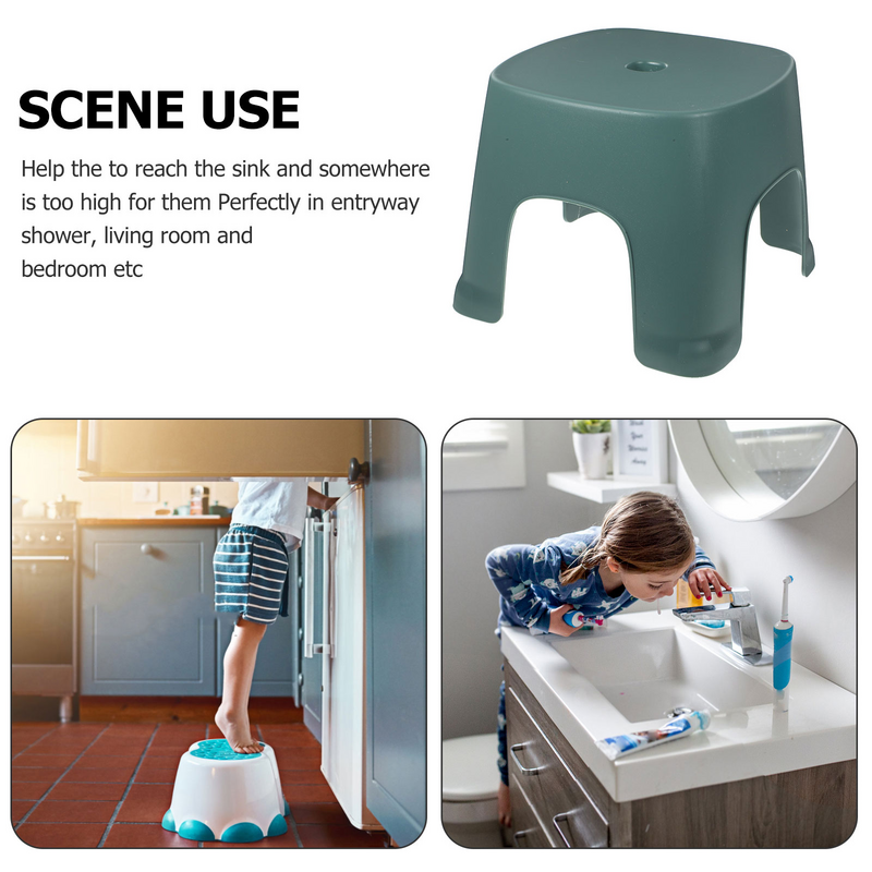 Taburete portátil de plástico para baño, orinal plegable para niños pequeños, asistencia antideslizante