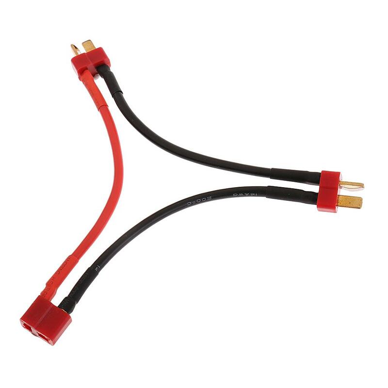 Adaptador de cable de silicona de 14AWG, cable de conexión, conector en Y, enchufe en T para