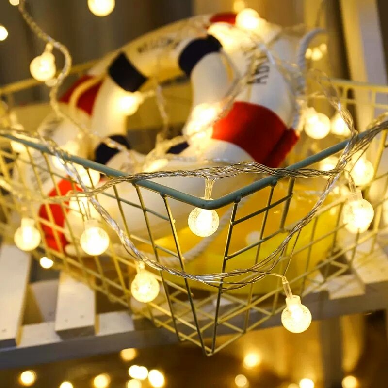 СВЕТОДИОДНАЯ Гирлянда в виде шара, наружная лампа-лента с подсветкой для дома, свадьбы, сада, Рождества