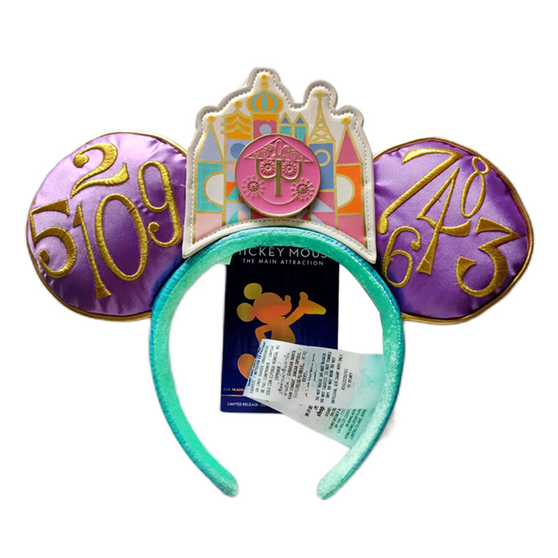 Disney-Diadema de orejas de Mickey Mouse para adultos y niños, disfraz de orejas de Peter Pan de sirena para fiesta de vacaciones, regalo de Navidad para Cosplay