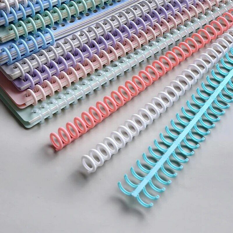 30 otworów o luźnych plastikowy pierścień wiążący sprężynowych pierścieniach spiralnych segregator do A4 zeszyt papierowy materiały biurowe