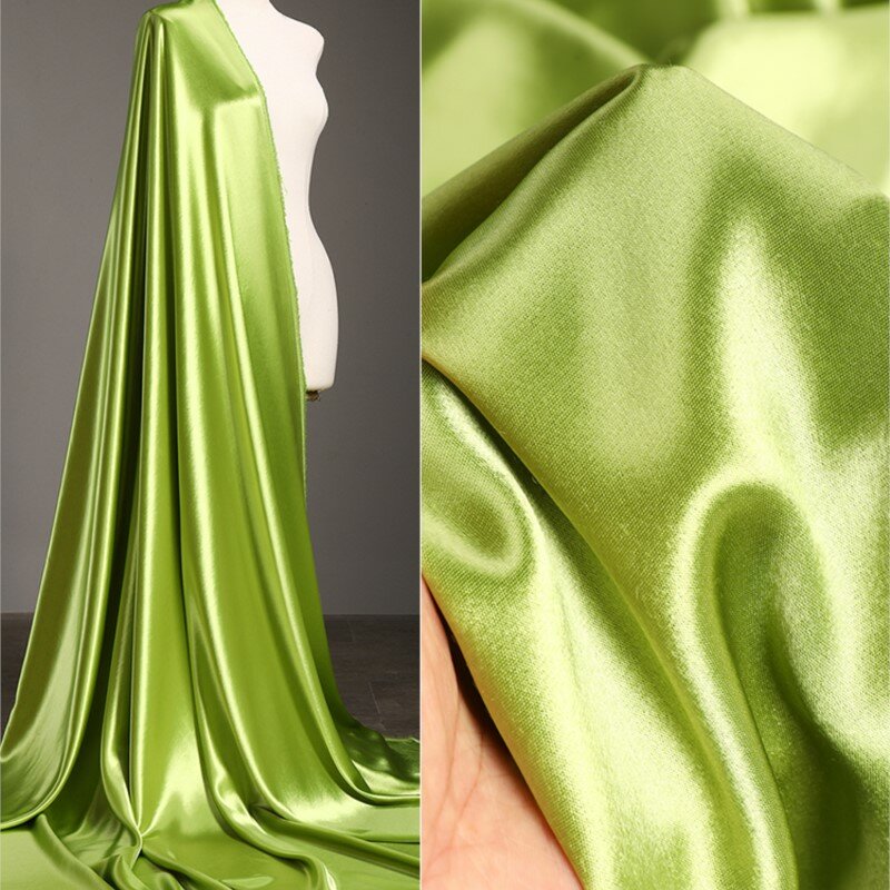 Триацетатное плотное шелковое платье с защитой от морщин, высококачественный костюм-Ципао, атласное платье
