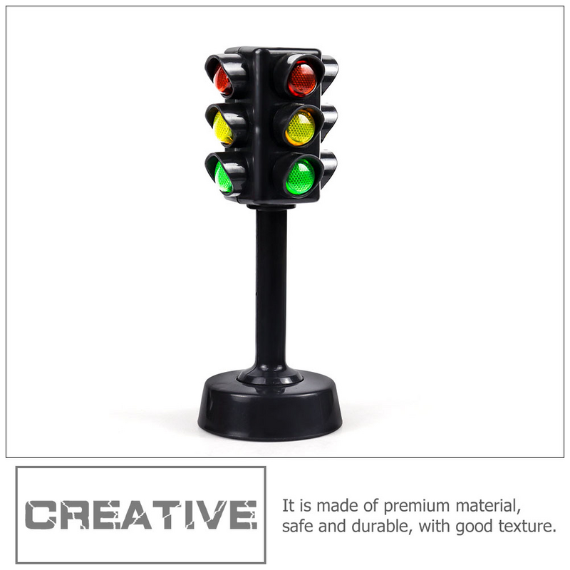 Lampu sinyal kognitif, lampu lalu lintas Mini mainan lampu lalu lintas menarik 10 buah