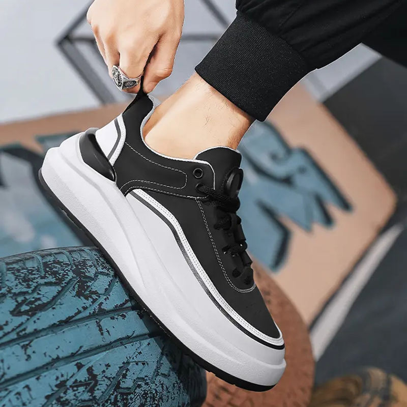 New Fashion Mixed Color Running Shoes Thick-soled Casual Trend Men's Sneakers Comfortable Anti Skid Outdoor Male Sports Shoes