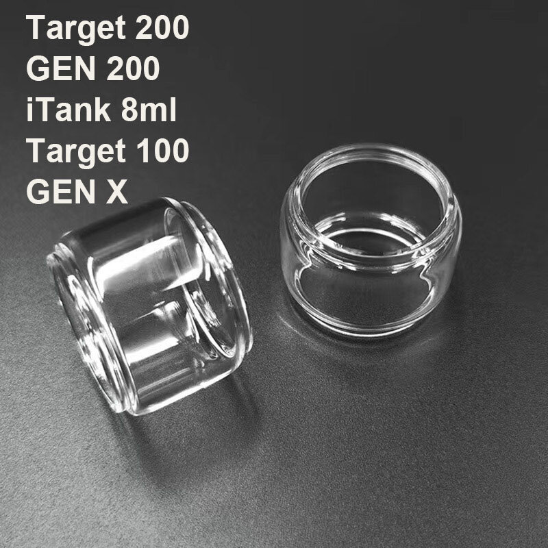 1PCS Bubble Glass Tube for Vaporesso iTank 8ml Target 200 GEN 200 Target 100 Target 80 GEN X Fatboy Bulb Container Tank