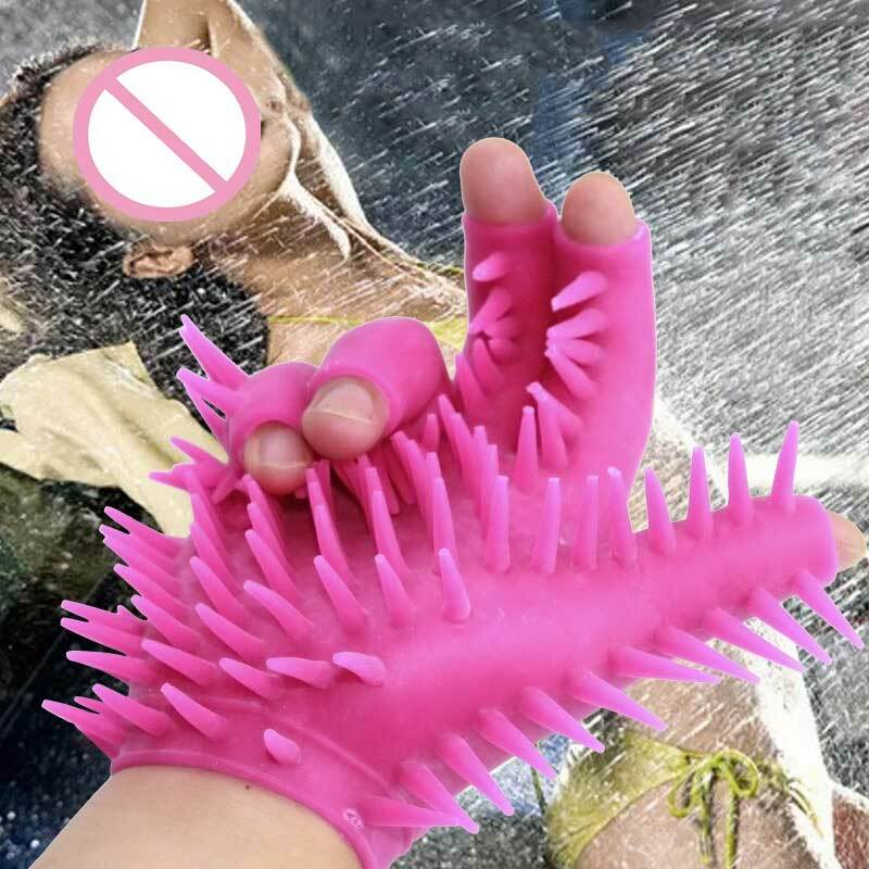 Spike Sex guanti per masturbazione maschile vibratore erotico per le coppie giochi prodotti del sesso donna vaginale giocattoli per adulti strumenti del sesso