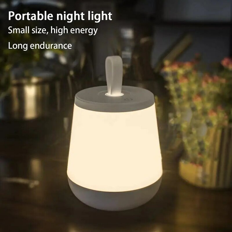 16-Color Rgb Led Nachtlampje Oplaadbare Verstelbare Helderheid Afstandsbediening Touch Camping Lamp Met Handvat