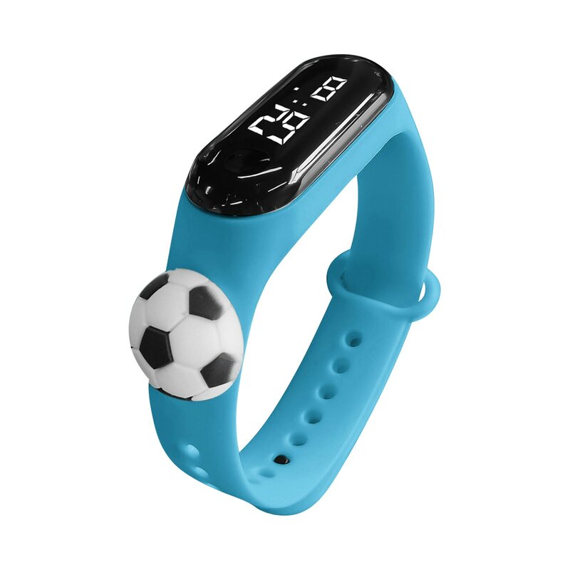 Children'S Bracelet Watch Football Decoration Cartoon Watch Suitable For Students Outdoor Electronic Display Time Watches