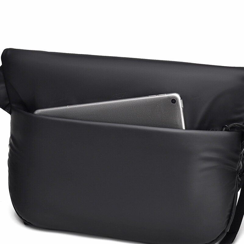 กระเป๋าเอกสารผ้าไนลอนความจุขนาดใหญ่สำหรับผู้ชาย, กระเป๋าครอสสแปนสำหรับกลางแจ้งเรียบง่ายอเนกประสงค์กระเป๋าสะพายไหล่