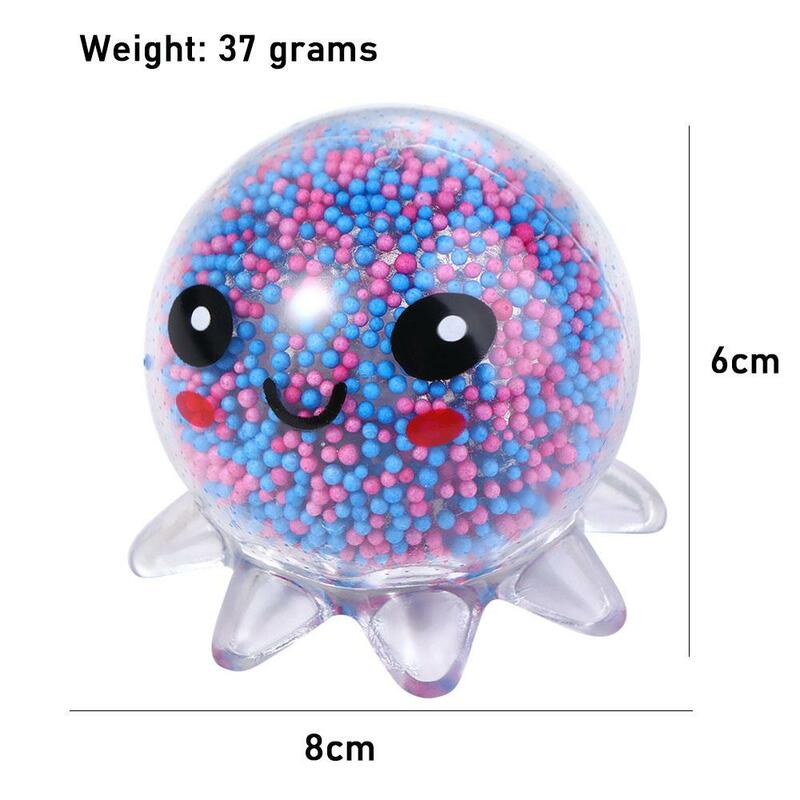 Interactive Gift For Kids Gift Stress Relief Toy Christmas Present Squeeze Toy Squid Vent Ball Octopus Ball Glowing Octopus Toy