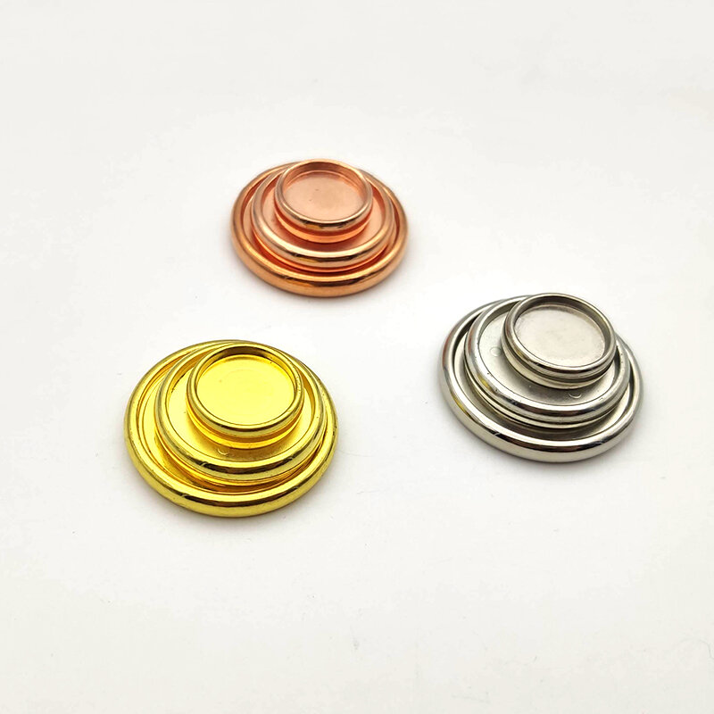 19-35mm Rose Golden Plastic Mushroom Binding Buckle Notebook Binder Discs Binder Ring Discs for Planner Scrapbooking Accessories