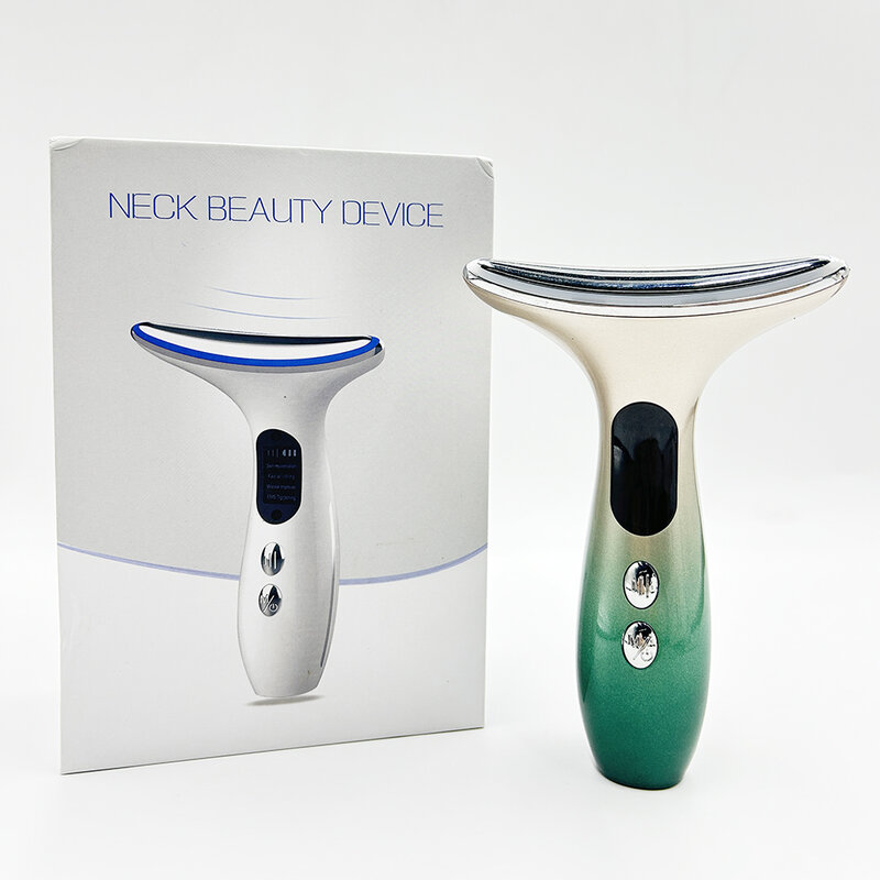 Face and Neck Lift Massager LED Photon Therapy Skin Tightening Face Lifting Machine Face Neck Lifting Massager