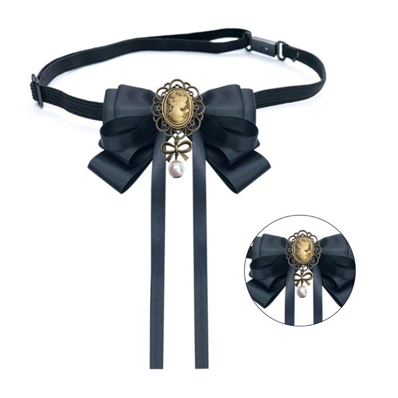 Trendy Bow Tie and Brooch Combination Perfect Gift or Accessory for Women Girls
