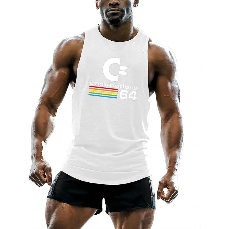 Zomersport Ademend Mouwloos Vest Gym Fashion Casual Vest Top Snel Droog Heren Fitness Outdoor Hardloopvest 64 Print Tops