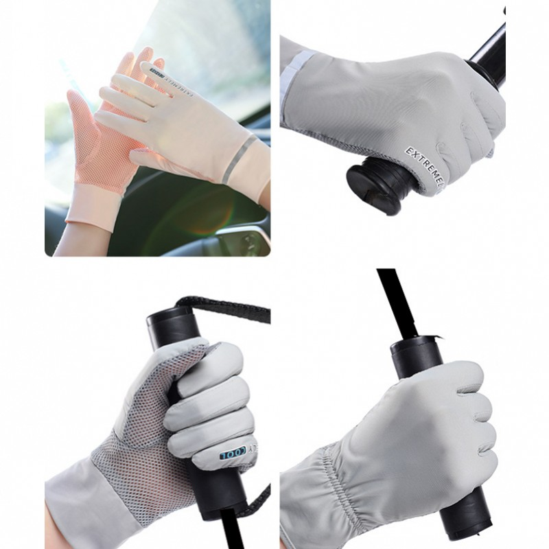 Дышащая сетчатая перчатка, летняя универсальная защита от УФ лучей, для вождения, бега, велоспорта, рыбалки, спорта, тонкая ледяная модель для мужчин и женщин