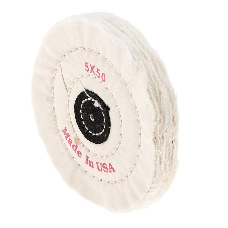2-4pack Cotton Polishing Wheel Pads Spiral Cotton Buffing Wheels 5 inch