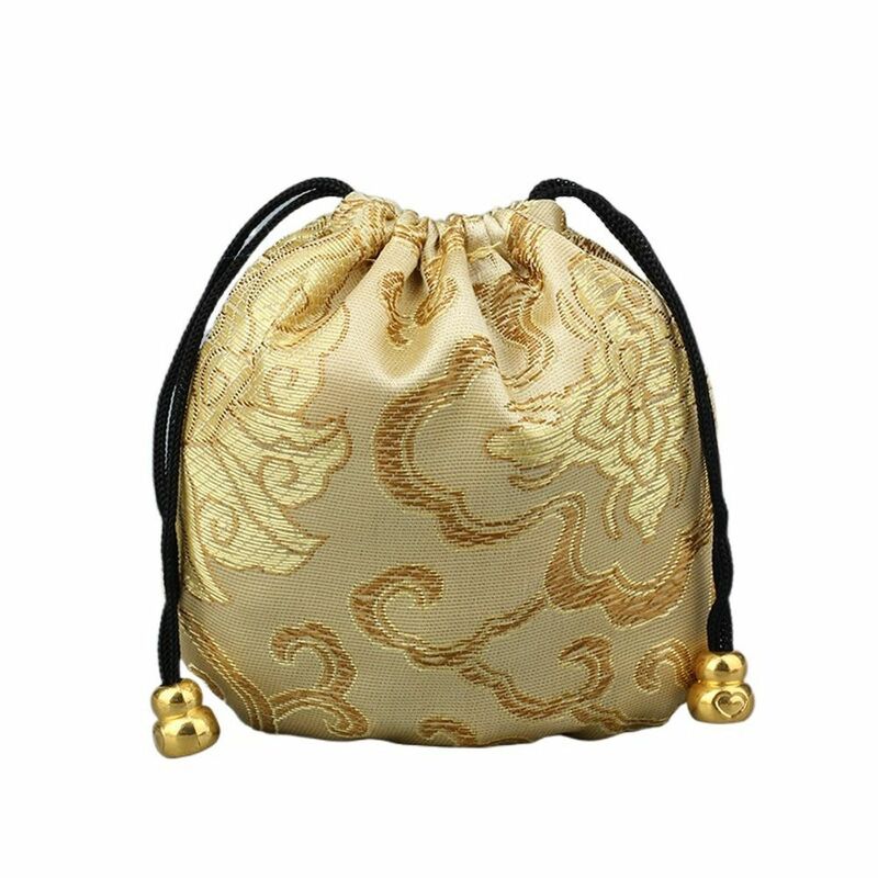 حقيبة تخزين مجوهرات على الطراز الصيني للنساء ، متعددة الألوان ، حقيبة قلادات ، حقيبة سوار ، منظم مجوهرات نسائي