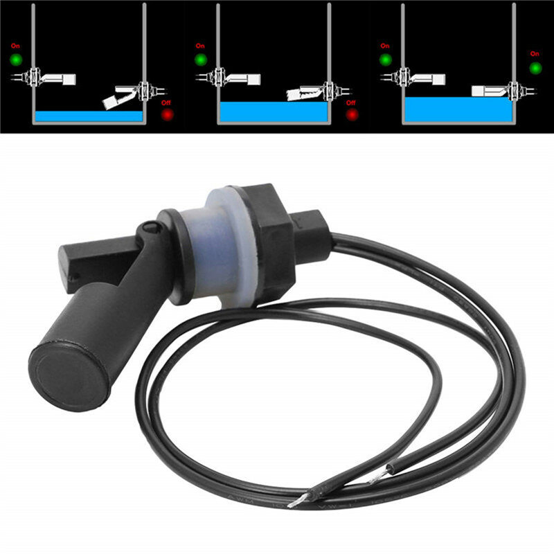 Interruptor de Sensor de flotación Horizontal, controlador de Sensor de nivel de agua líquida de montaje lateral, controlador automático de bomba de agua para tanque de piscina