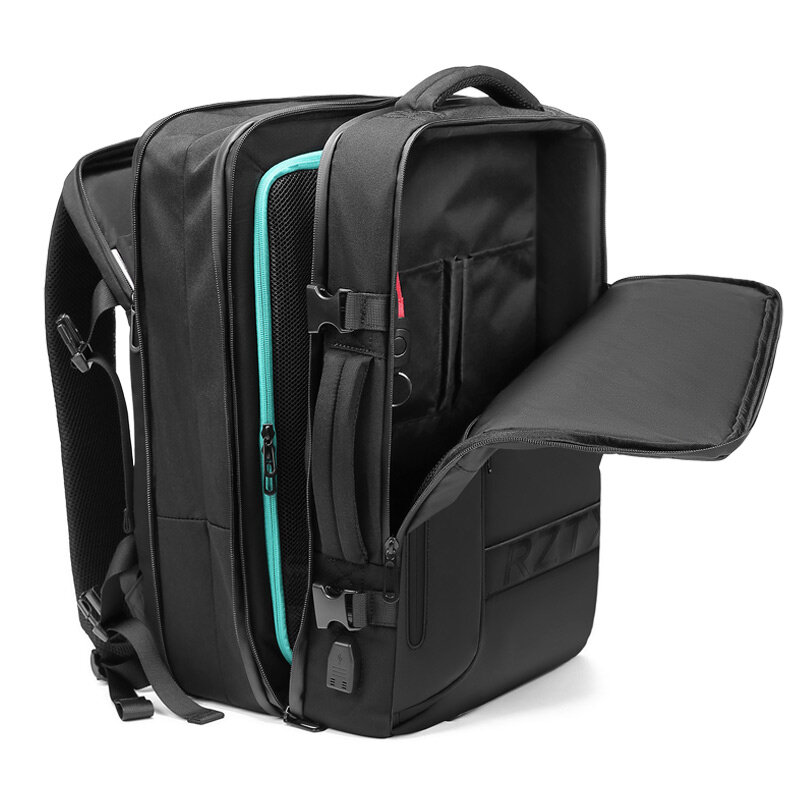 Plecak z poduszką powietrzną o dużej pojemności dla mężczyzn 15,6-calowy wodoodporny plecak na laptopa Plecak podróżny do przechowywania próżniowego dla mężczyzn
