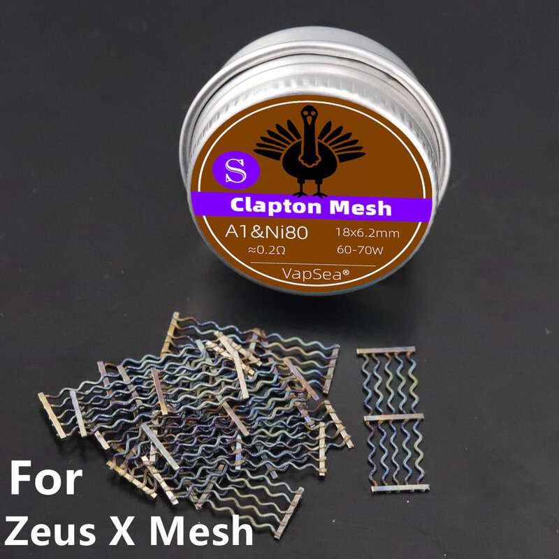 5PCS/10PCS Clapton Nexmesh Coil Ni80 Mix A1 Replacement Mesh Heat Wire For Profile RDTA /1.5 RDA/Kylin M/M Pro/Zeus X Mesh