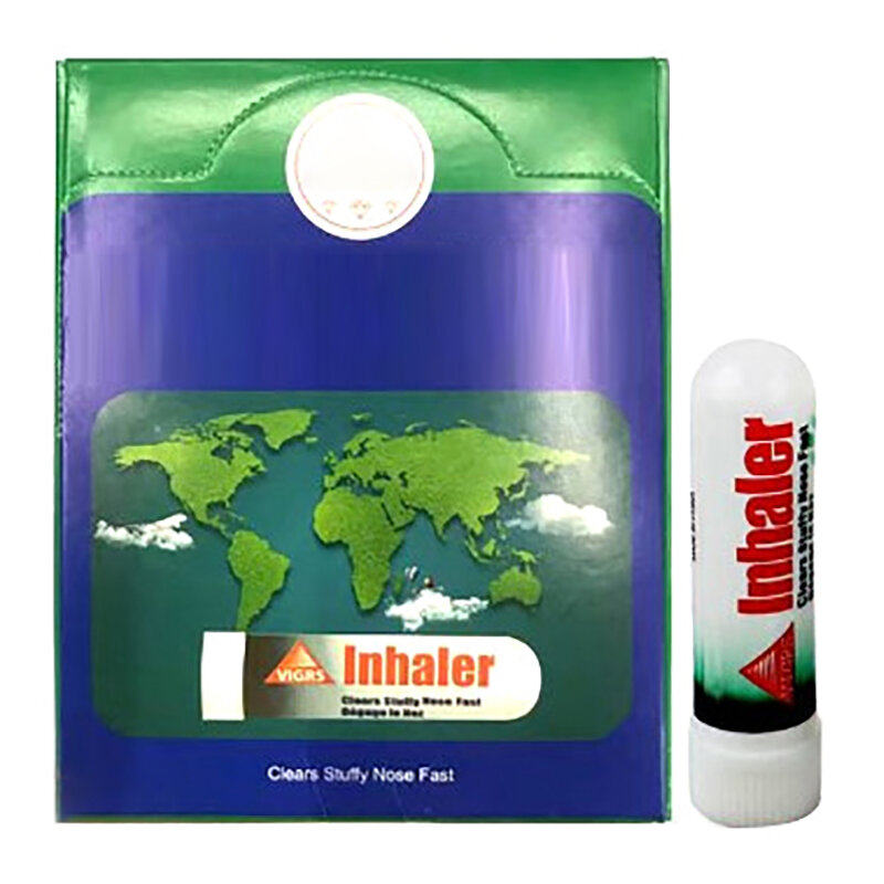 2Pcs Mint Cylinder Nasal Inhaler Refresh Brain Anti Stuffy Rhinitis Nose Aspirator Cure Nasal Fatigue Refreshing Artifact