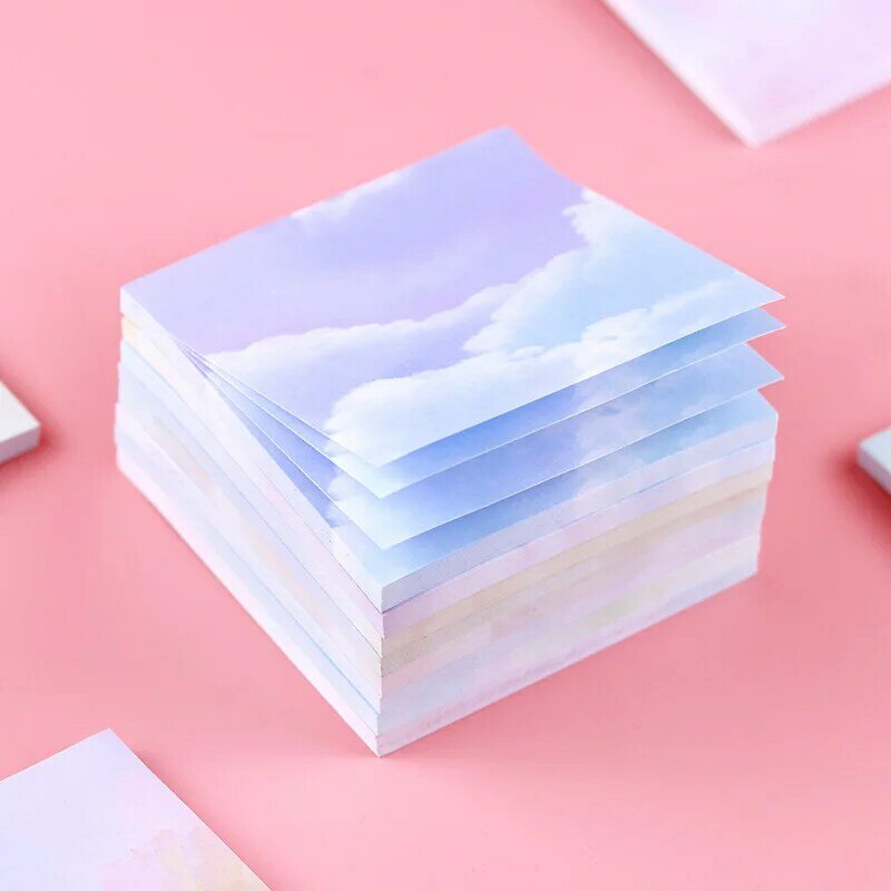 50 Sheets/set Creative dazzling starry sky Series N Times Sticky Note Memo Pads Paper School Stationery