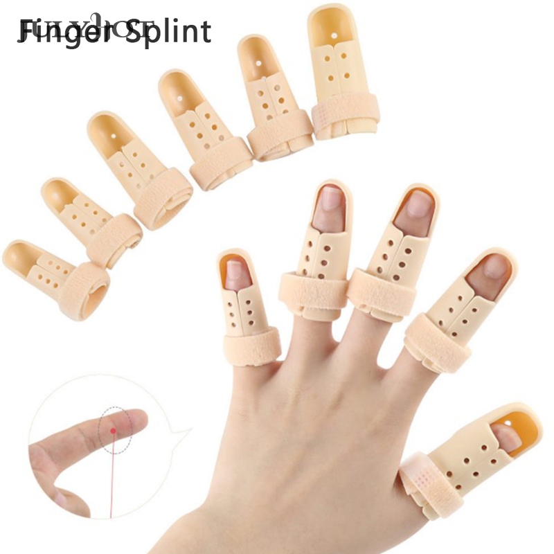 1 buah pelindung penopang jari, pelurus jari dapat diatur, penjepit Splint jari koreksi, korektor Arthritis