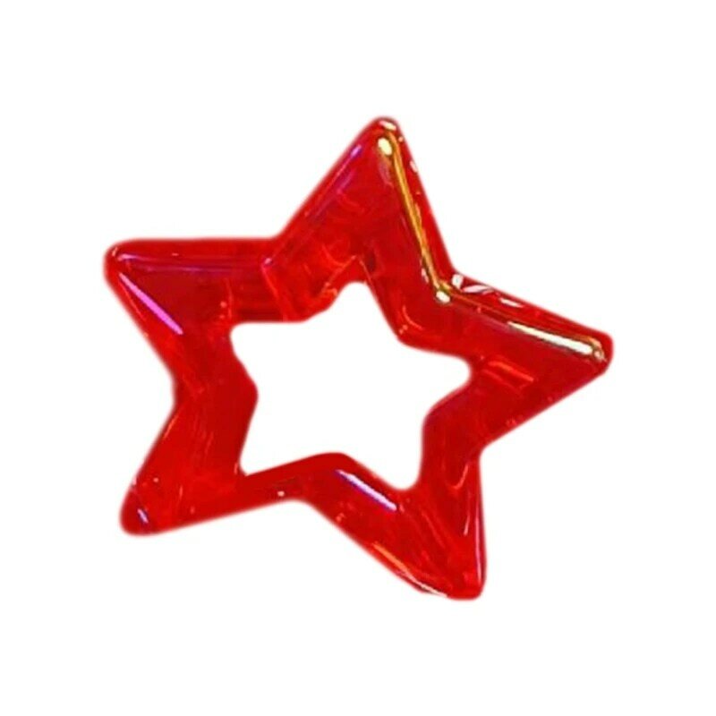 E0BF акриловая полая звезда, подвеска в виде звезды, полая звезда, аксессуары для изготовления ювелирных изделий, ювелирная для