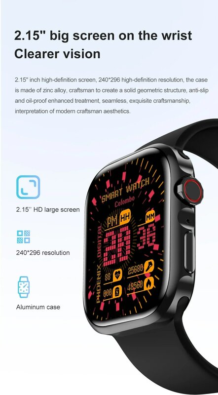 ساعة ذكية IWO15 من السلسلة 9 S900 Pro للرجال والنساء ، مكالمة بلوتوث ، رياضة ، نوم ، معدل ضربات القلب ، NFC ، أندرويد ، هاتف iOS ، PK ، HK9