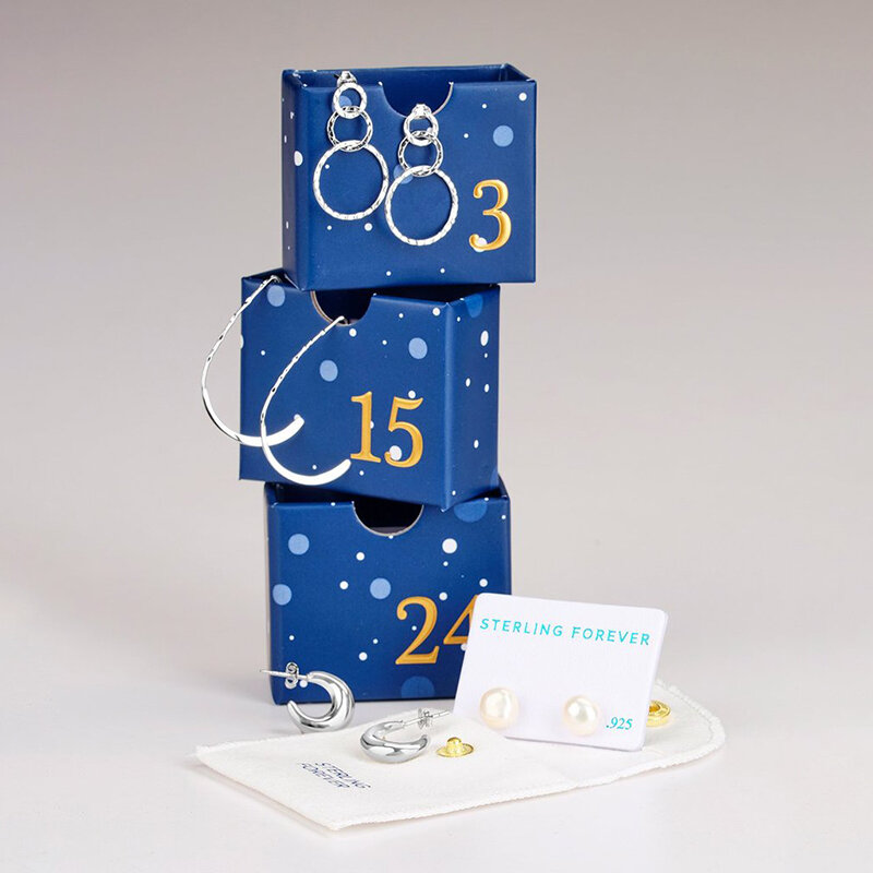 Prodotto personalizzato personalizzato 24 giorni di scatola vuota del calendario dell'avvento del biscotto