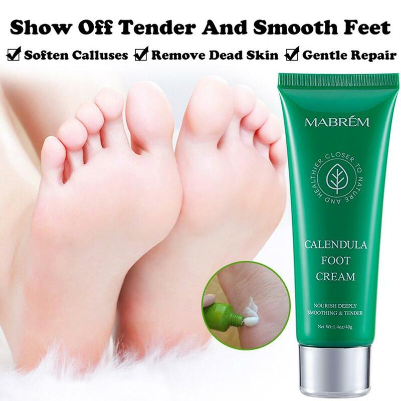 Calendula Fuß creme Feuchtigkeit creme White ning Anti Cracking Fußpflege Peeling Peeling Anti-Trocken-Reparatur creme 40g