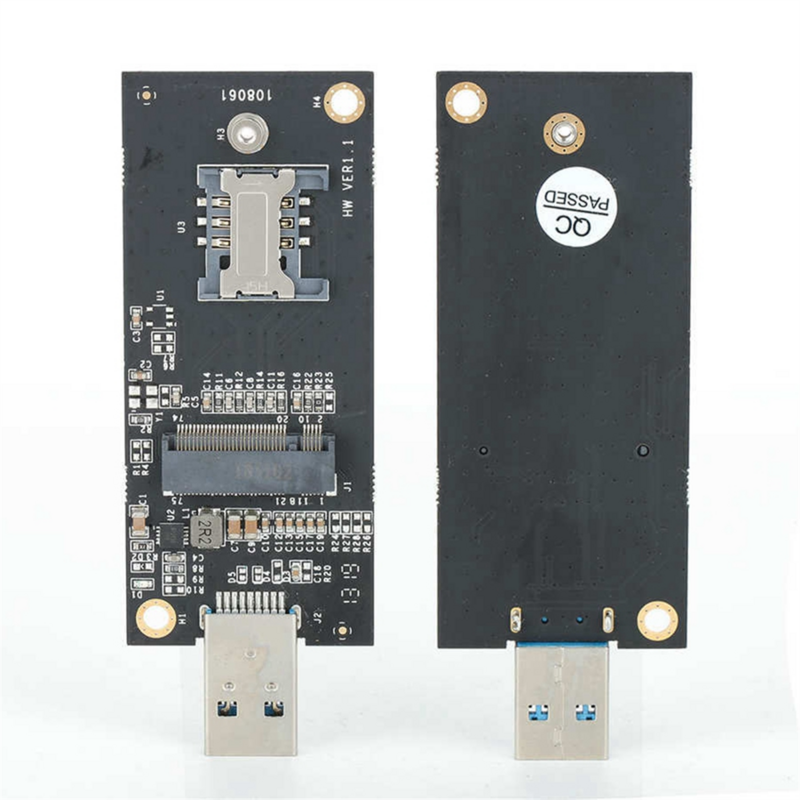 بطاقة شبكة وحدة WWWan متعددة الوظائف ، لوحة محول اختبار مع فتحة سيم ، USB إلى مفتاح NGFF B 3G4G
