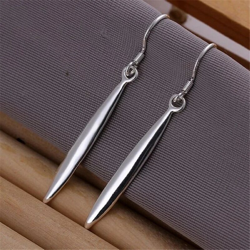 Popular wild 925 Sterling Silver Earrings for Women lady Holiday gift fashion Street all-match Jewelry girl Wedding party