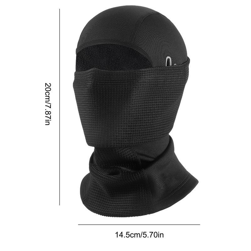 Balaclava de clima frio para homens e mulheres, capa facial respirável, proteção UV total, tamanho livre, inverno