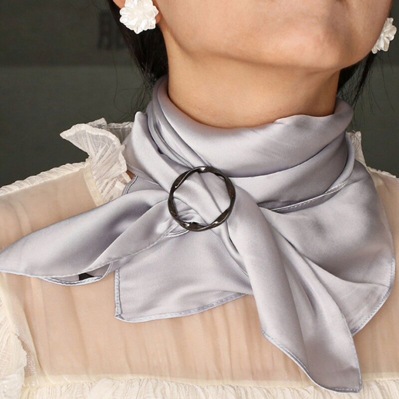 بسيطة معدنية مستديرة الشكل الأوشحة مشبك حزام مشبك دقيق Waistband بها بنفسك حزام اكسسوارات السيدات الغربية أنيقة نمط