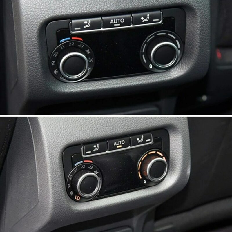 Botón de perilla A/C ABS + PC 24*24mm Panel de aire acondicionado, accesorios interiores laterales frontales, botón de perilla de alta calidad