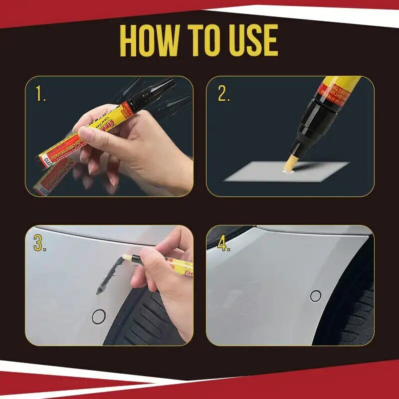 2/1pc Auto Kratzer Reparatur Stift Touch-up Maler Stift Oberfläche Reparatur Professionelle Applikator Scratch Klar Entferner für Jede Farbe Auto
