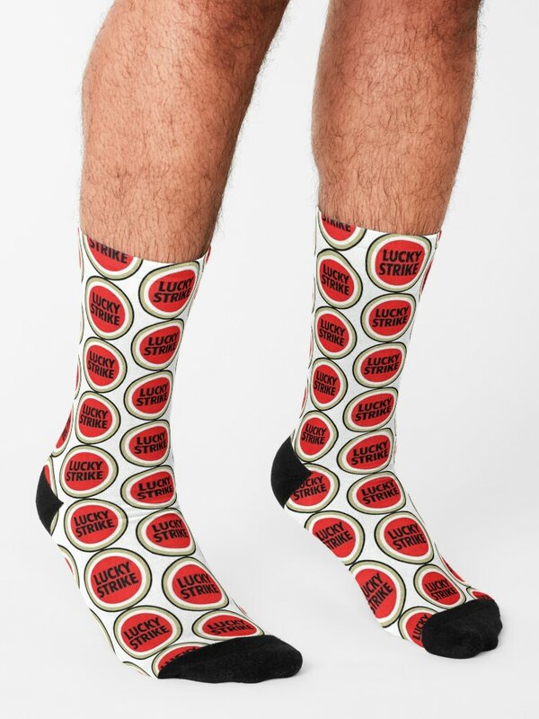 Носки с логотипом Lucky Strike, милые носки, чулки, мужские носки, модные носки для женщин и мужчин