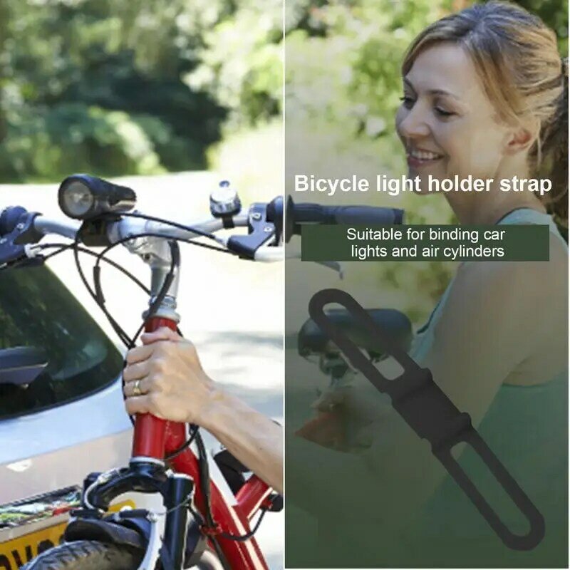 Cinghie per luci per bici fascia di fissaggio per telefono per bicicletta accessorio per ciclismo multiuso per veicolo elettrico moto Mountain Bike