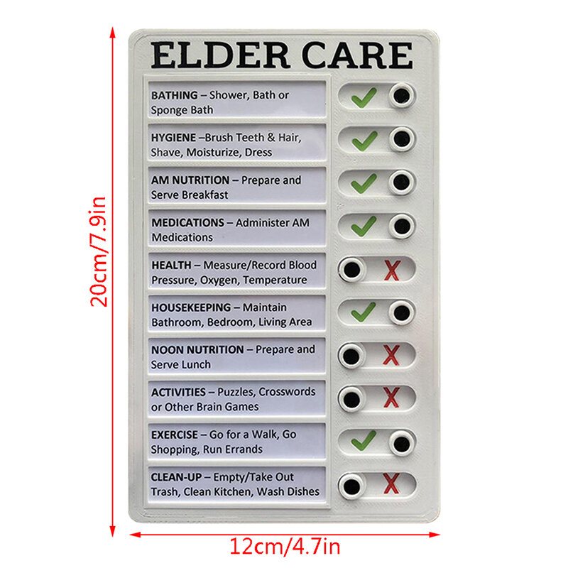 Memo Plastic Board Chore Chart Reusable RV Checklist My Chores  Elder Care Checklist Daily Planner Responsibility Behavior
