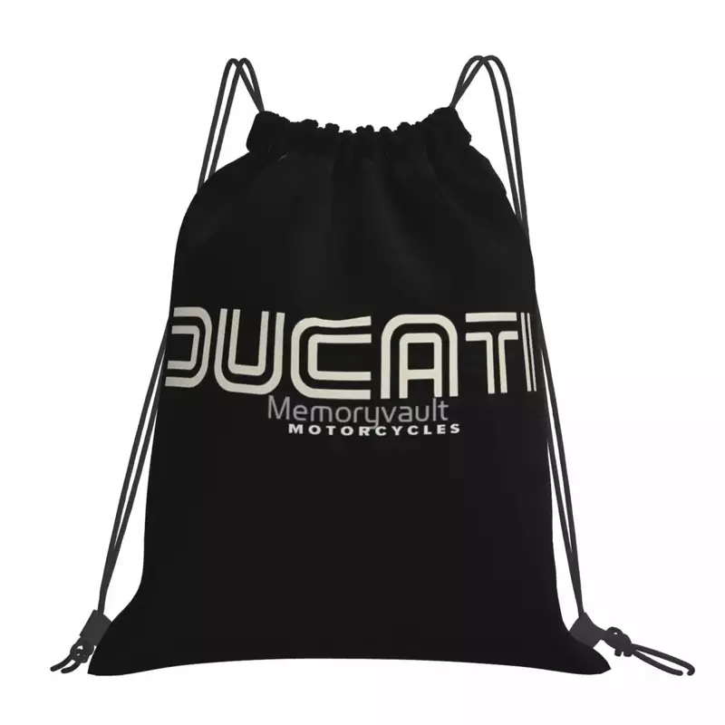 The Original Ducati Backpacks Portable Drawstring Bags Drawstring Bundle Pocket Sports Bag Book Bags For Man Woman Students