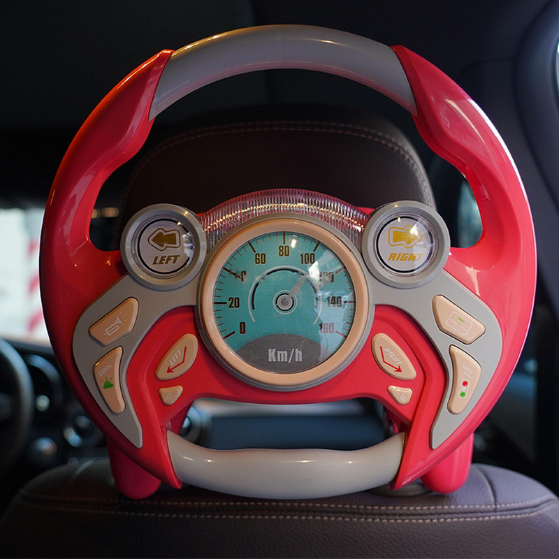 Kierownica dla dzieci, drugi Pilot, kierownica, symuluje kierownicę samochodu, symulując prowadzenie edukacyjnych zabawek do jazdy