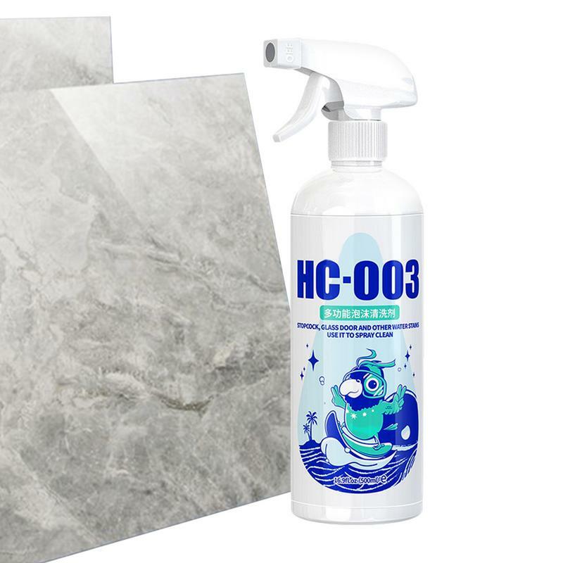 Shower Cleaner Foam 500ml Bathroom Multi-functional Foaming Cleaner Spray Powerful Descaling Cleaning Agent Foaming Cleaner Spra