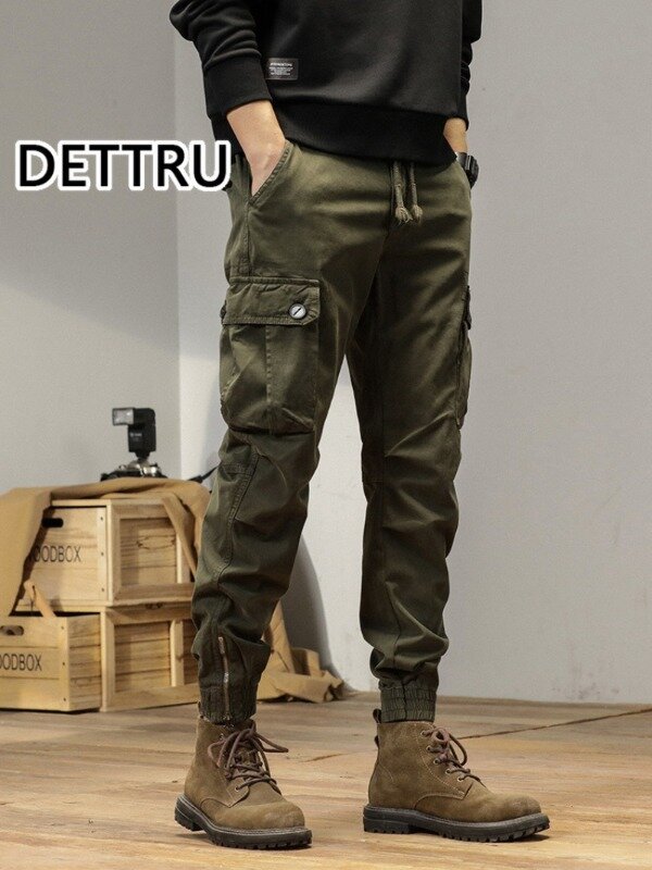 Spring and summer new simple fashion high sense casual Japanese overalls men's youth outdoor